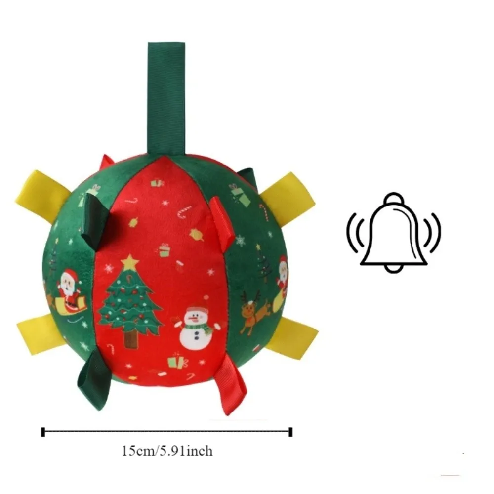 لدغة مقاومة الكلب صار الكرة الكرتون ثلج جرو مضغ سانتا كلوز بنيت في جرس الكلاب التفاعلية لعب للقطط والكلاب
