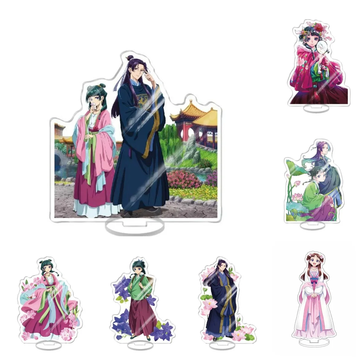 

15cm Medicine Girl Cartoon Models Acrylic Stand Maomao Jinshi Gao Shun Anime Desk Display Room Decor Accessories for Friend Gift