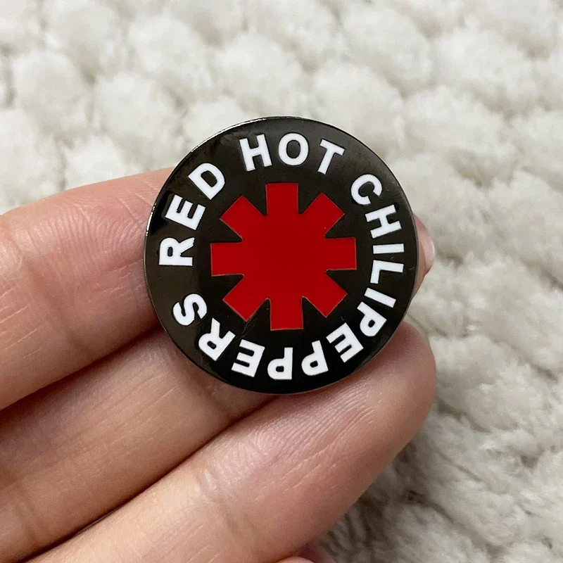 Red H0t Chili Pepper Enamel Pin Badge Rock Band Music Jewelry