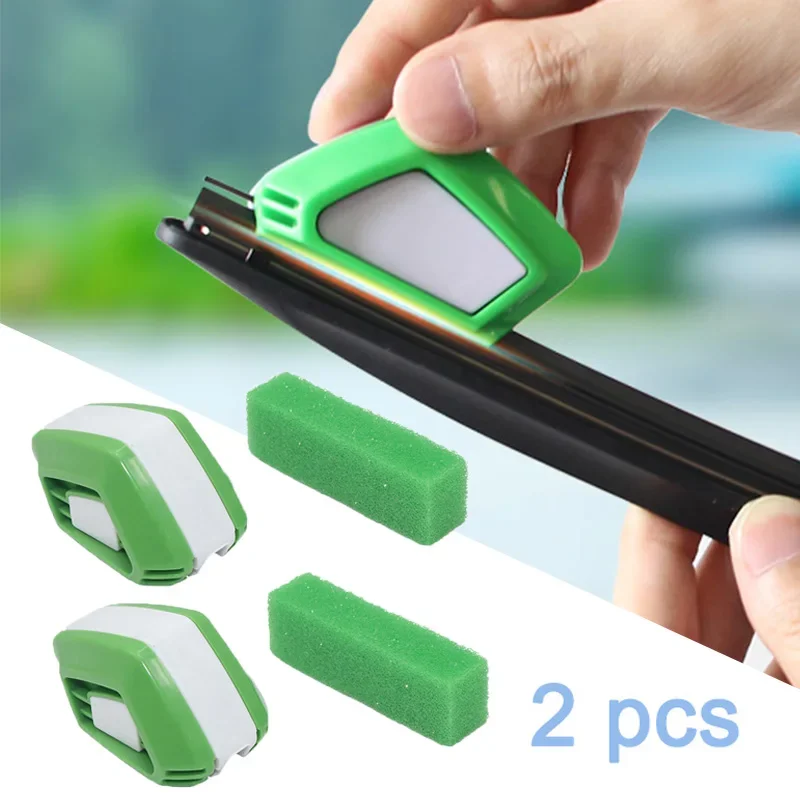 Automobile Wiper Restorer Green Windshield Wiper Blade Refurbish Restorer Universal Car Window Cleaner Wiper Scratch Repair Tool