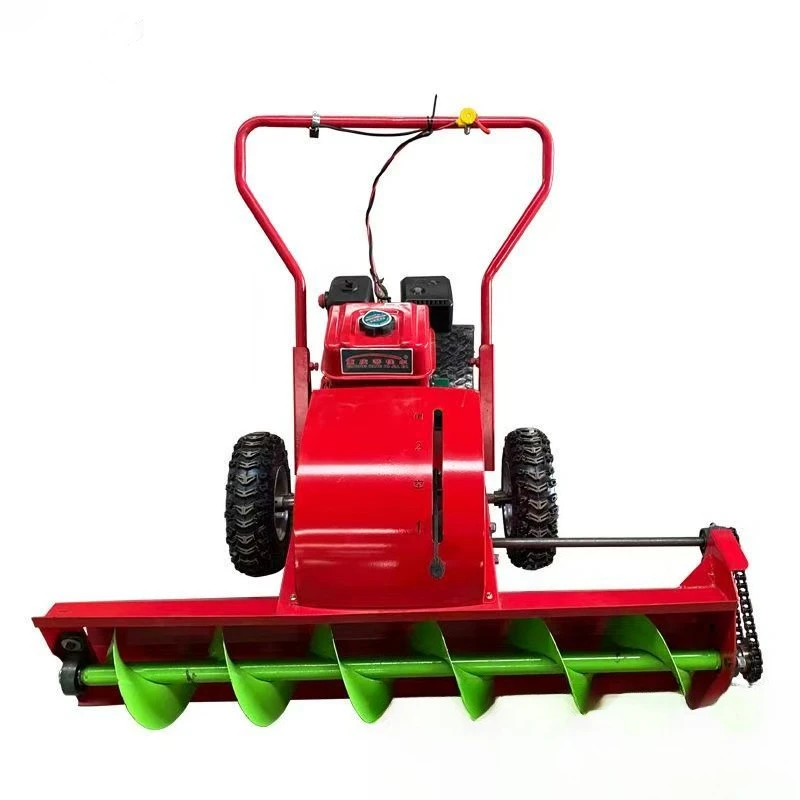 Hand push snow plow multi-function driving snow plow