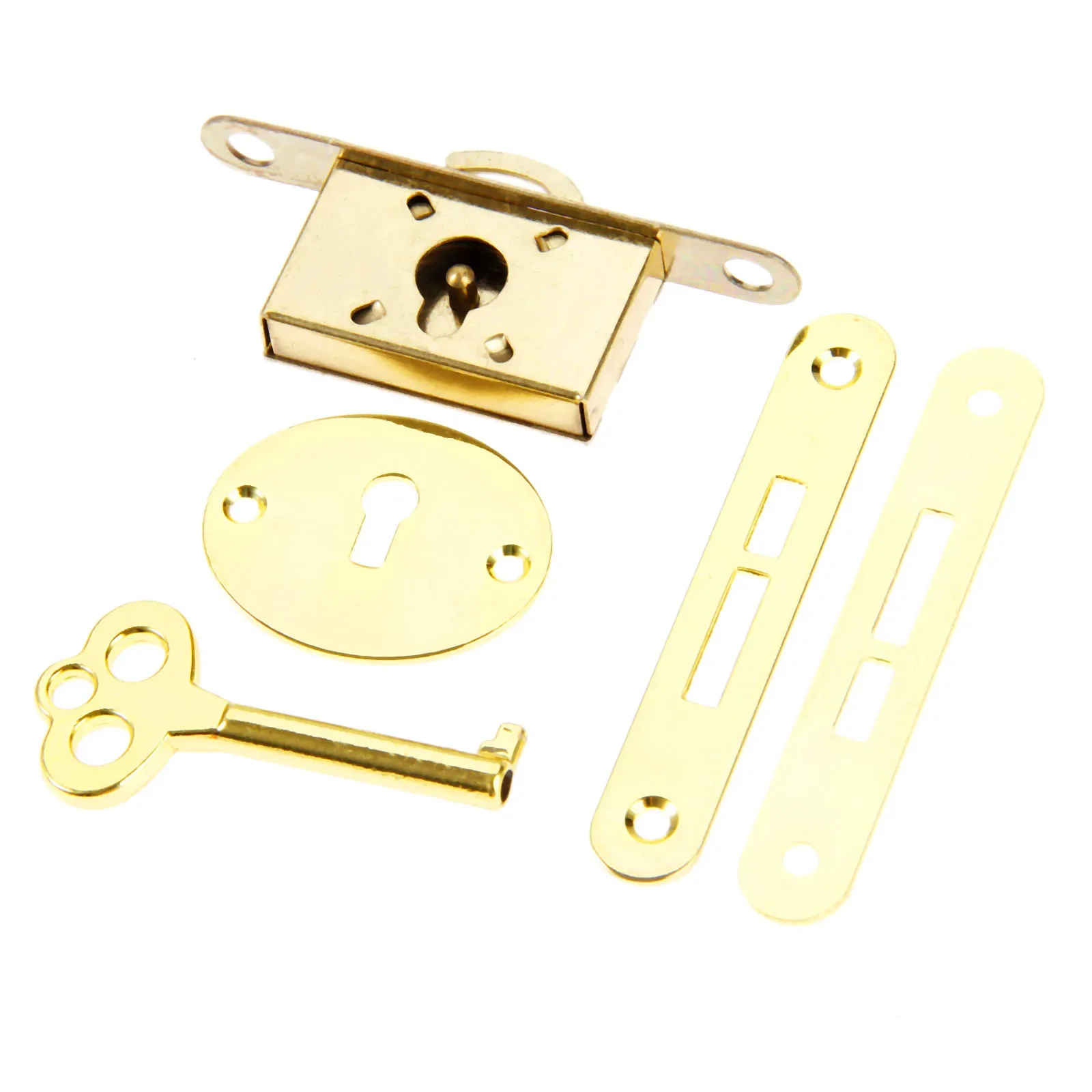 5pcs/1set Gold Classical Lock Zinc Alloy divided Key switch Drawer Wardrobe Cupboard Cabinet Antique Vintage Furniture Hardware