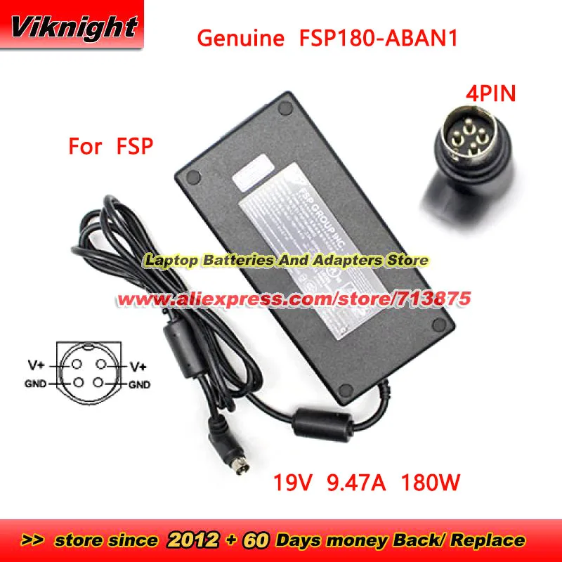 Genuine FSP180-ABAN1 AC Adapter FSP180-ABAN2 FSP150-ABAN1 19V 9.47A 180W 4-Pin Charger for FSP 9NA1800720 9NA1800700 AN1Z5770