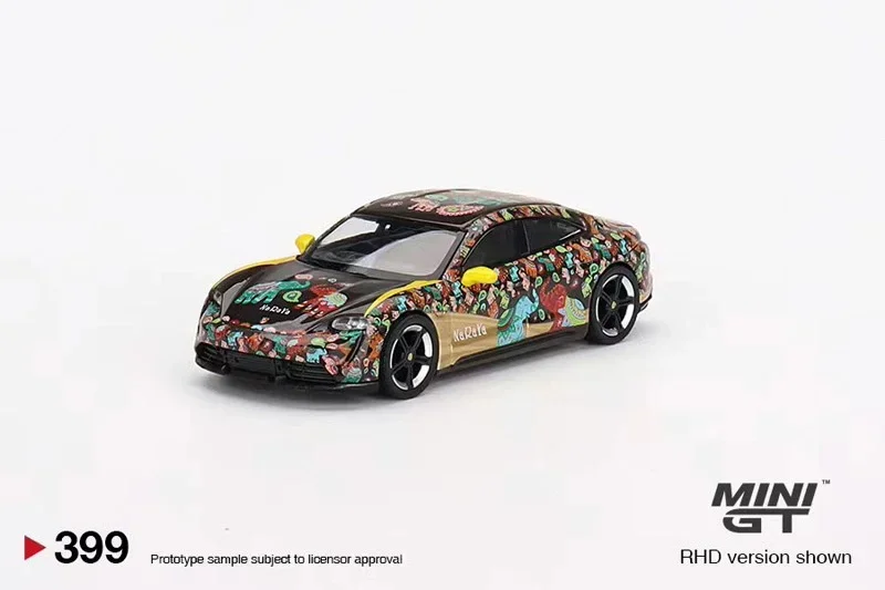 Porsche Taycan Turbo S Thailand modelo de coche de simulación de fundición a presión de aleación limitada, juguetes para niños, regalos de