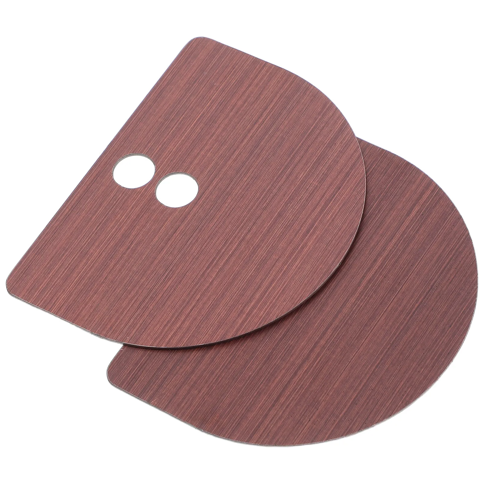 2Pcs Zinc Alloy Intelligent Deadbolt Cover Filler Plate Door Lock Fixing Plate for Wooden Security Doors Home Office Shop Use