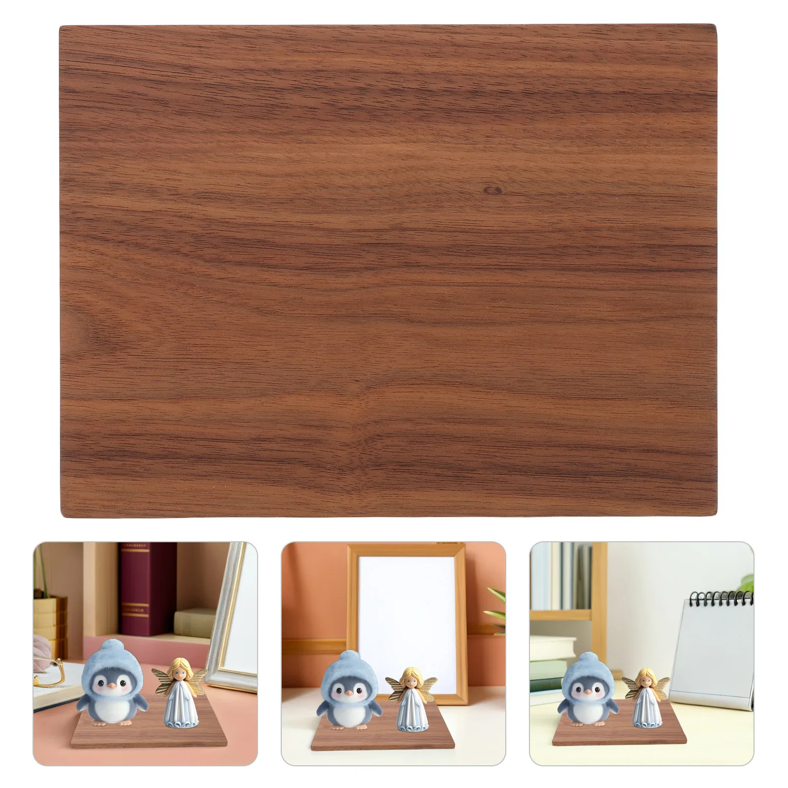 

7.9X5.9 Inch Walnut Craft Boards Unfinished Wood Panels For Diy Engraving Burning Cutting Projects Plywood Craft Boards