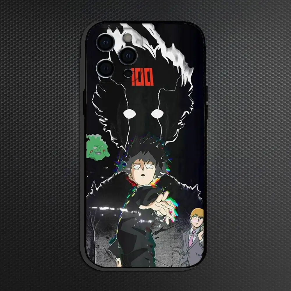 حافظة هاتف M-Mob P-Psycho 100 الشهيرة لهواتف iPhone 16,15,14,13,12,11 Plus، Pro Max، أخرى غطاء أسود ناعم