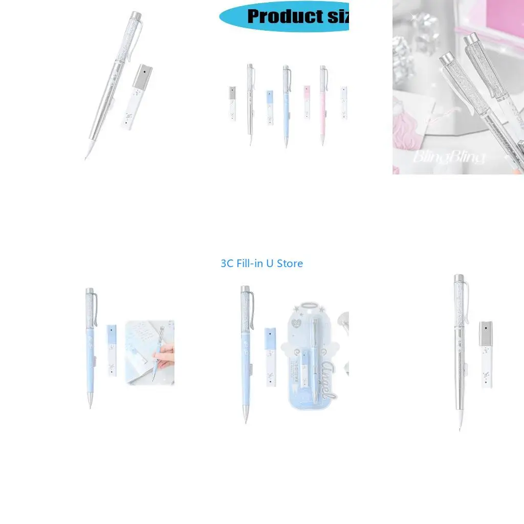 G8TA Refillable Automatic Mechanical Pencil With Box of 0.5mm Refills Ergonomic Grip