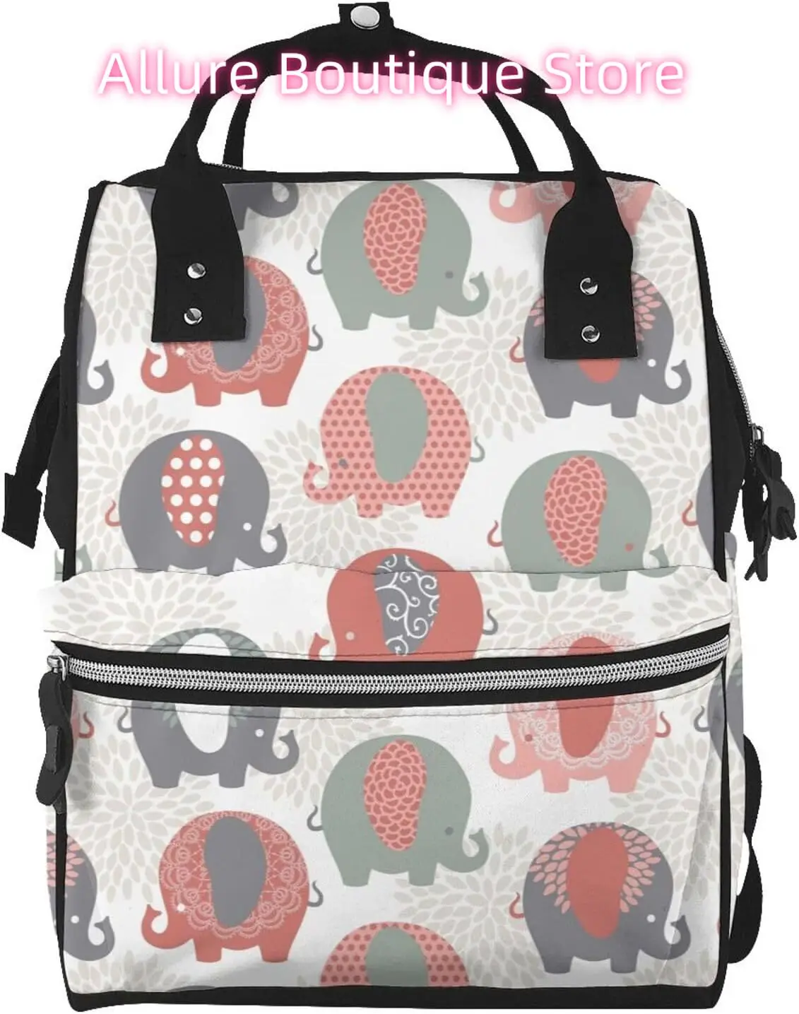 Kawaii الفيل حقيبة ظهر للحفاضات للنساء سعة كبيرة حقيبة الحفاض متعددة الوظائف مقاوم للماء حقائب الظهر للأم أبي Esse #1