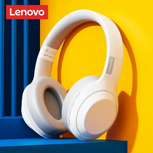 Lenovo TH10 Auriculares inalámbricos con Bluetooth auriculares estéreo HIFI auriculares plegables sobre la oreja auriculares deportivos para juegos con micrófono