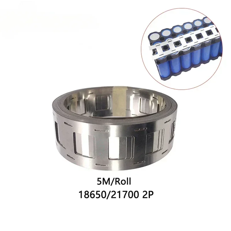 5M 0.15x27mm Nickel Plated Belt 2P Lithium Battery Nickel Strip Li-ion Batteries Nickel Strip Used for 18650/21700 Battery Packs