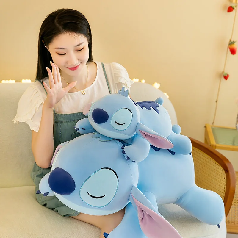 Poupées en peluche Disney CAN o and Stitch pour enfants, jouets en peluche de style anime, oreiller en peluche, cadeaux de Noël, 60 cm, 80cm