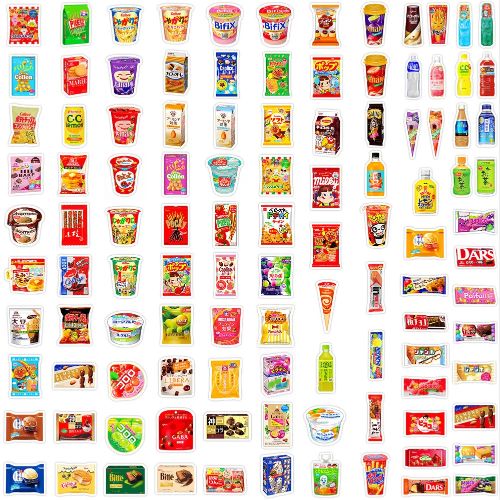 110 Stück Mini-Aufkleber für Snacks und Getränke, modische DIY-Dekoration für Notizbuch, Telefon, Ornament, Papery Pop Store – Detail 3