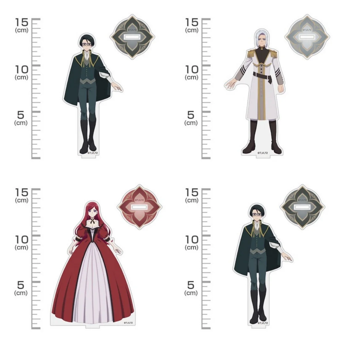 15cm Anime The Most Heretical Last Boss Queen: From Villainess To Savior Acrylic Stand Modle Desktop Decoration Game Keychain