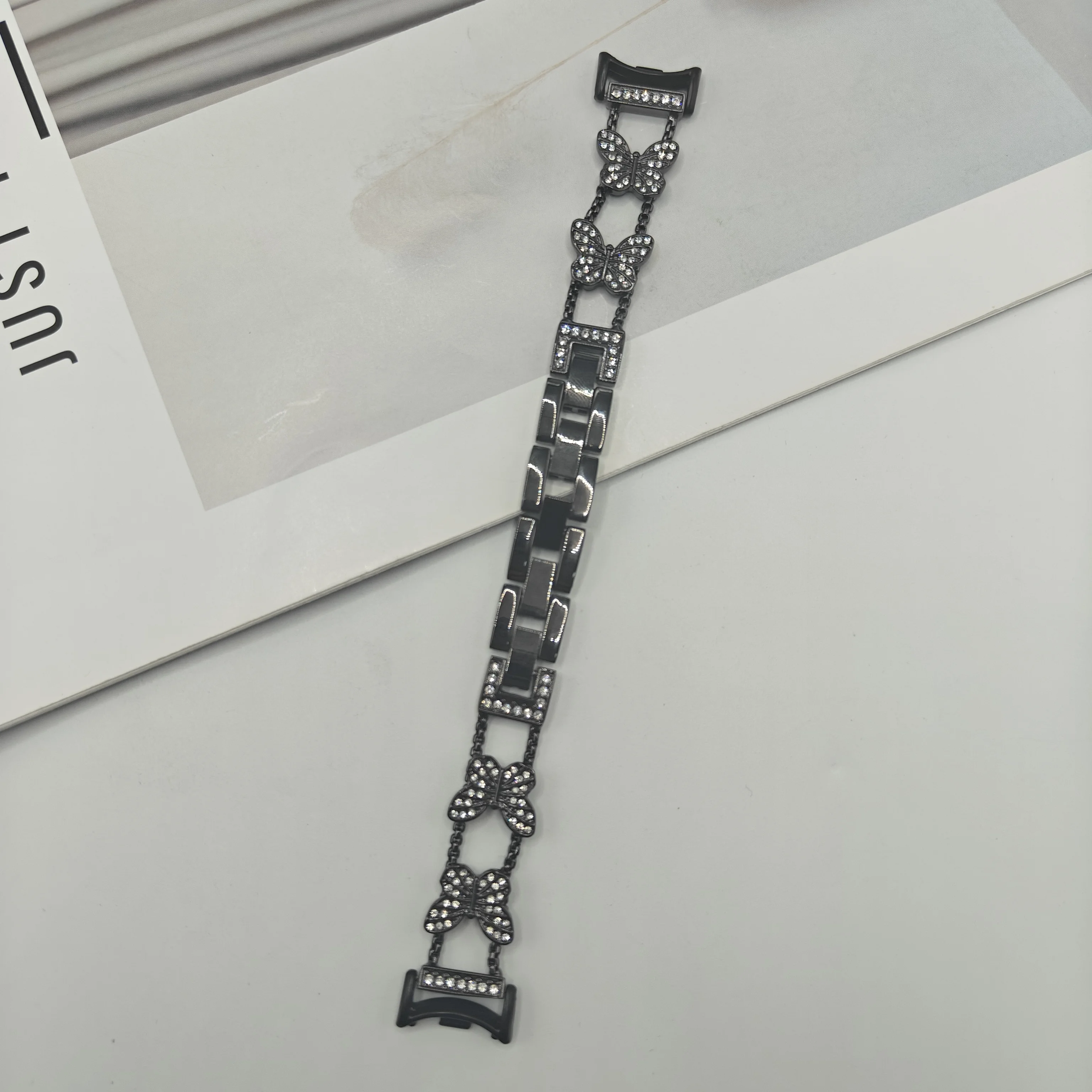 Xiaomi Bracelet Strap 8/9 Butterfly Diamond Bracelet Strap Xiaomi Bracelet 8/9 Bracelet