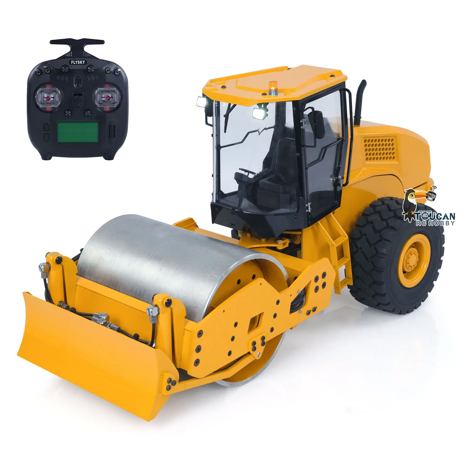 Подарки 1/12 Металлический CS11 RC Гидравлический дорожный ролик с дистанционным управлением Готовые инженерные автомобили Грузовики Автомобили Игрушки для мальчиков TH24080