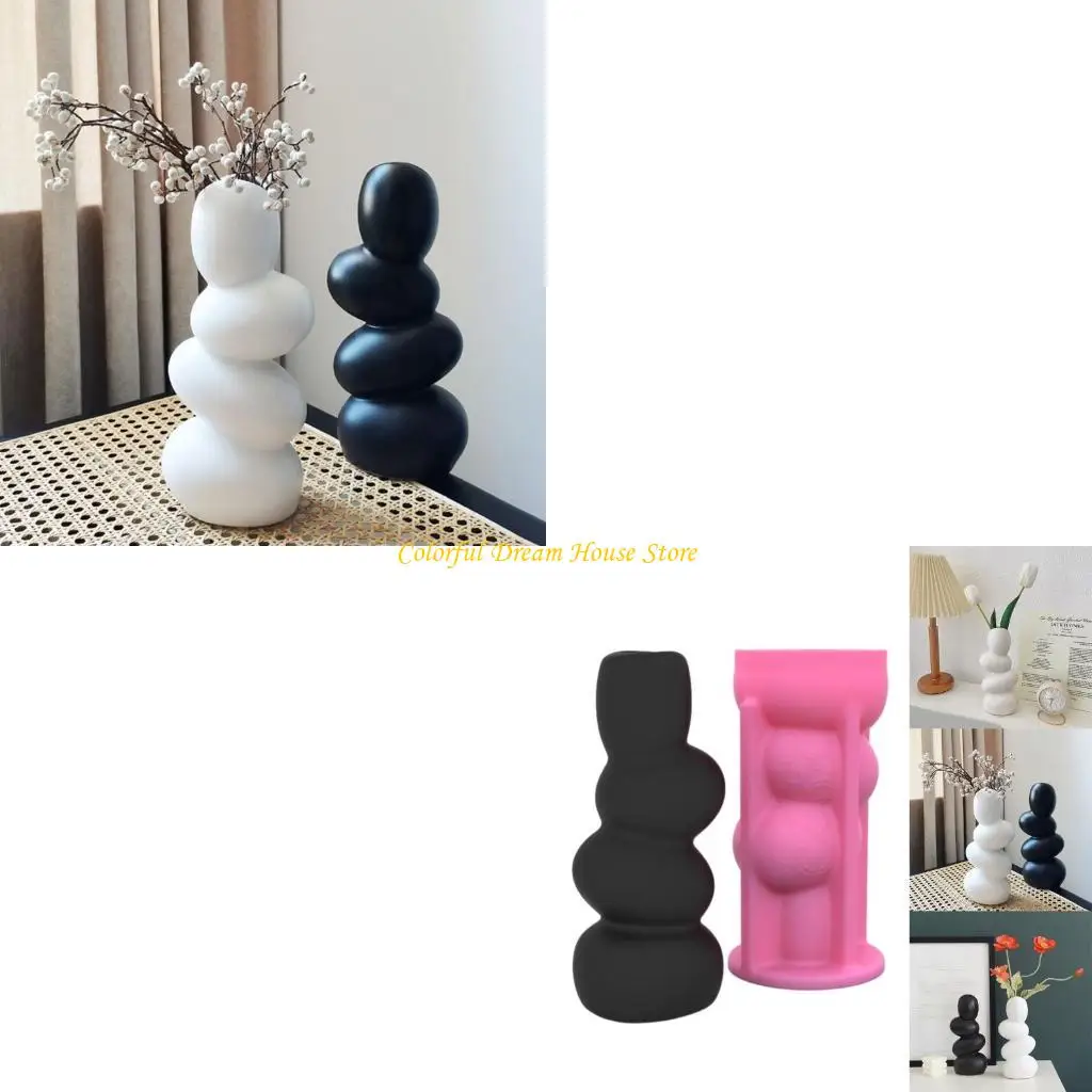 

Silicone Mold Shaped Vases Moulds Flowerpot Resin Moulds Silicone Epoxy Resin Moulds Perfect for Art Enthusiasts