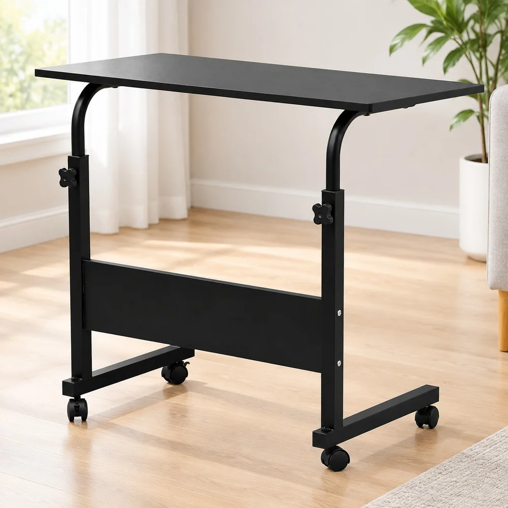 [Old code:32054950]Removable P2 15MM Chipboard & Steel Side Table Black