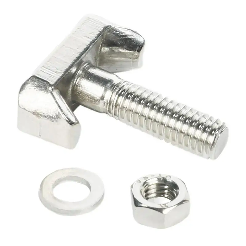 1pcs Durable T-Bolts 304 Stainless Steel Battery Terminal Connectors Cable Screw Battery Terminals Connector Car Accessories