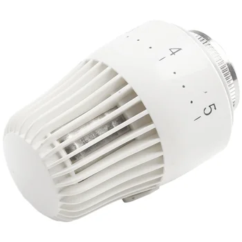 Accesorio Cabezal de válvula Cabezal de sensor termostático 6-28 ° C ABS y herramientas plásticas de la válvula del radiador del bronce M30X1.5 de la ingeniería de la PC