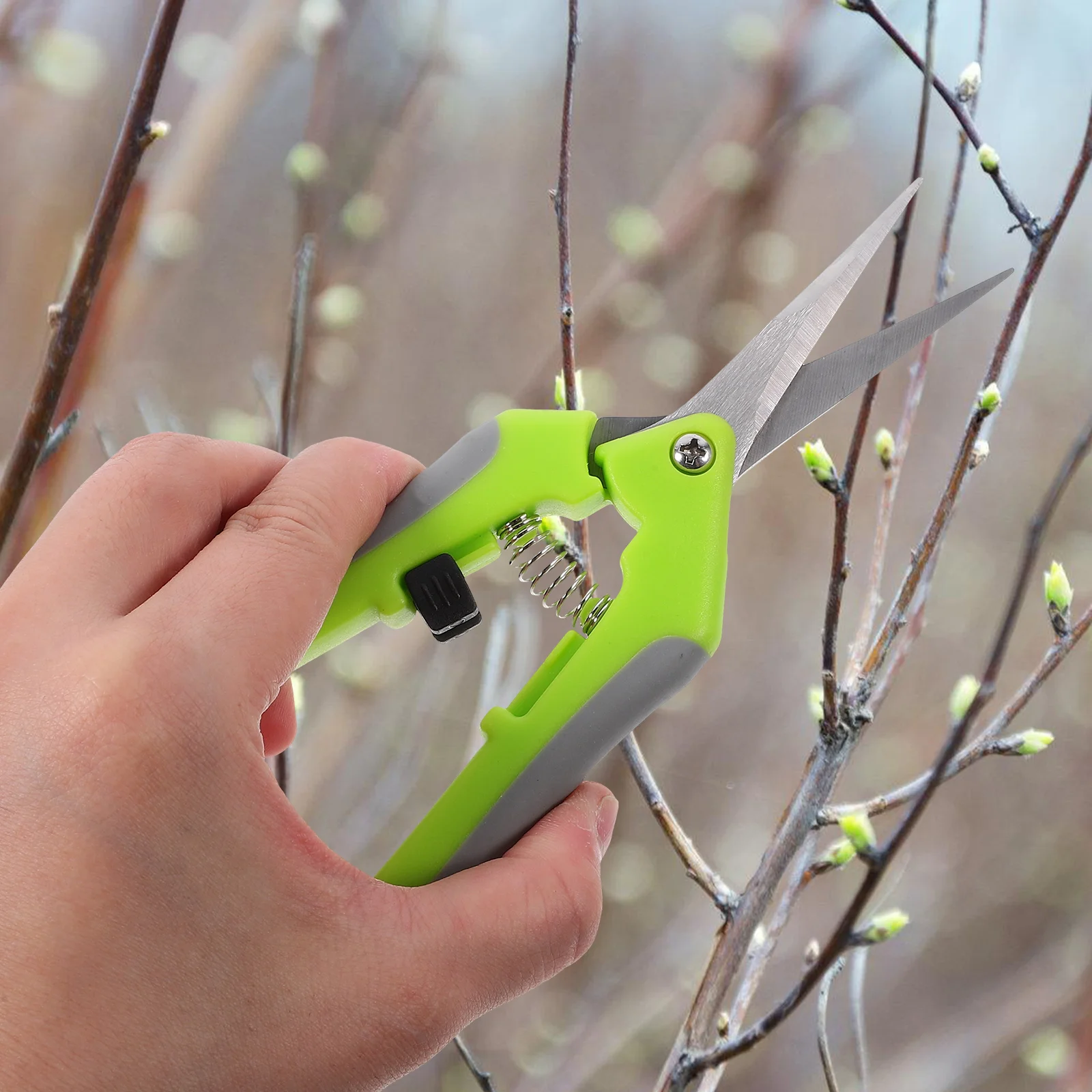 

2pcs Pruning Shears Garden Scissors Stainless Steel Trimmer Lightweight Non slip H Gardening Tools Hedge Trimmers Flower