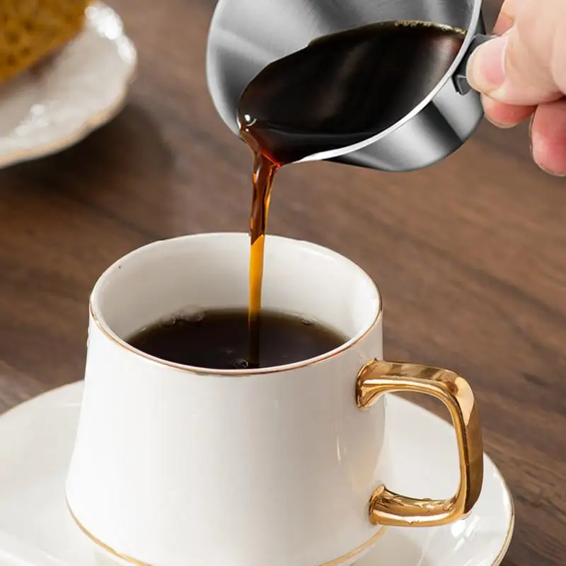 Household 100ML 304 Stainless Steel Coffee Extraction Cup With Scale Small Milk Spoon Making Cup Espresso Measuring Cup Kitchen