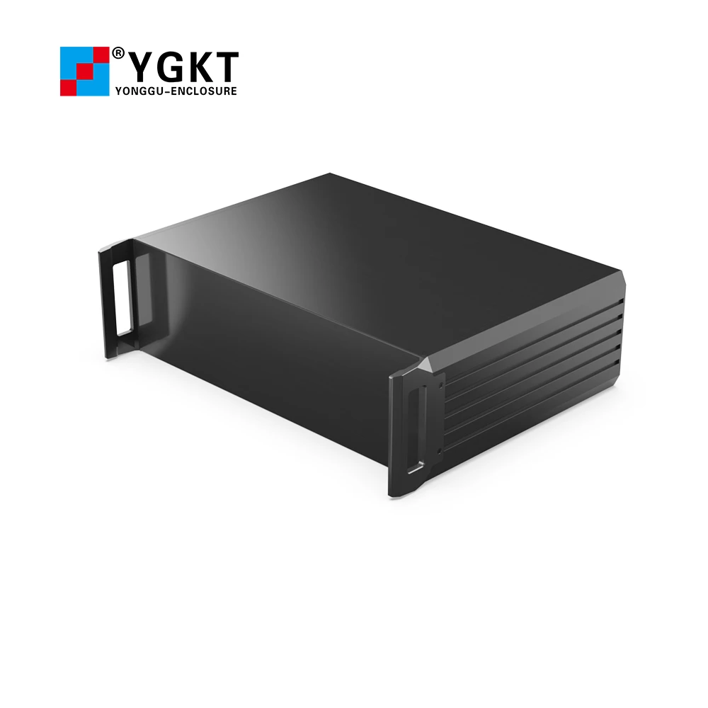 YGS-G17 445*3U-300mmDigital Communications Aluminium Box Custom Dimension Enclousre Camcorder Metal Housing 445W3U300L