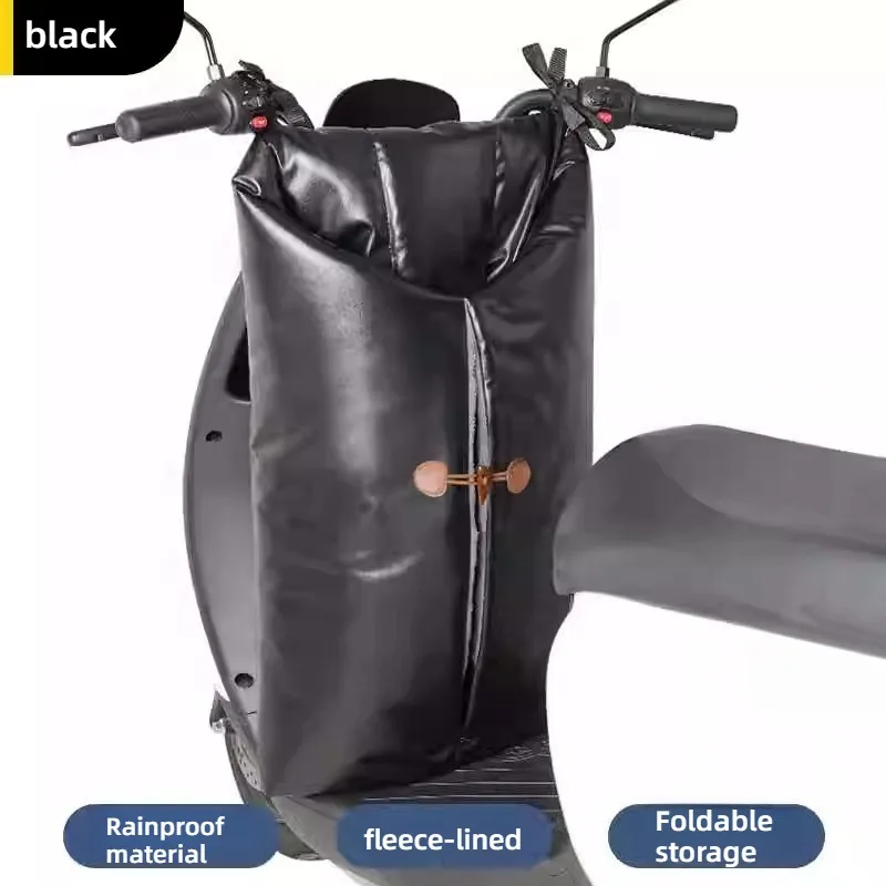Electric Motorcycle Windshield Quilt Hot Thickening Enlarging Motorcycle Windproof PU Warm Leg Cover Cold Proof Cover