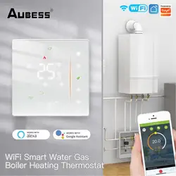 MOES-termostato WiFi inalámbrico, controlador de temperatura ambiente de agua/calefacción eléctrica de suelo, caldera de Gas, humedad, Tuya, Alexa, Google