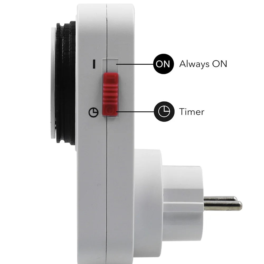 Mechanical Plug Timer Switch 48 ON/OFF Min15 Outlet Timer Grounded for Aquarium Grow Light Hydroponics Lighting Home Appliance