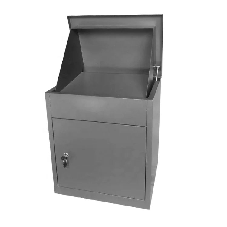 Anti-theft Smart Large Modern Mailbox Parcel Box Residential Wall Mounted Parcel Drop Box with Lock