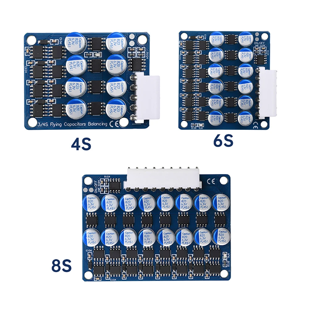 

3A Balance Li-ion LiFePO4 Lithium Battery Active Equalizer Board 4S 6S 8S BMS For Electric Vehicle Inverter Energy Storage BMS