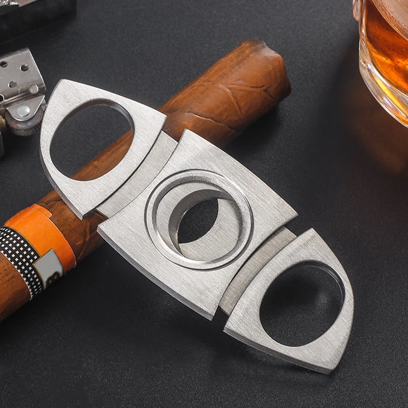 

Stainless Steel Cigar Cutting Machine, Guillotine Accessories, Metal Classic Cigar Scissors, Gift Punched Cigars Accessories