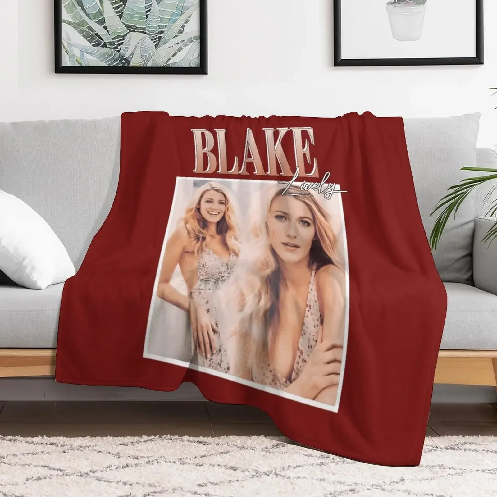 

Blake Lively Classic Throw Blanket Retros Decoratives warm for winter Blankets