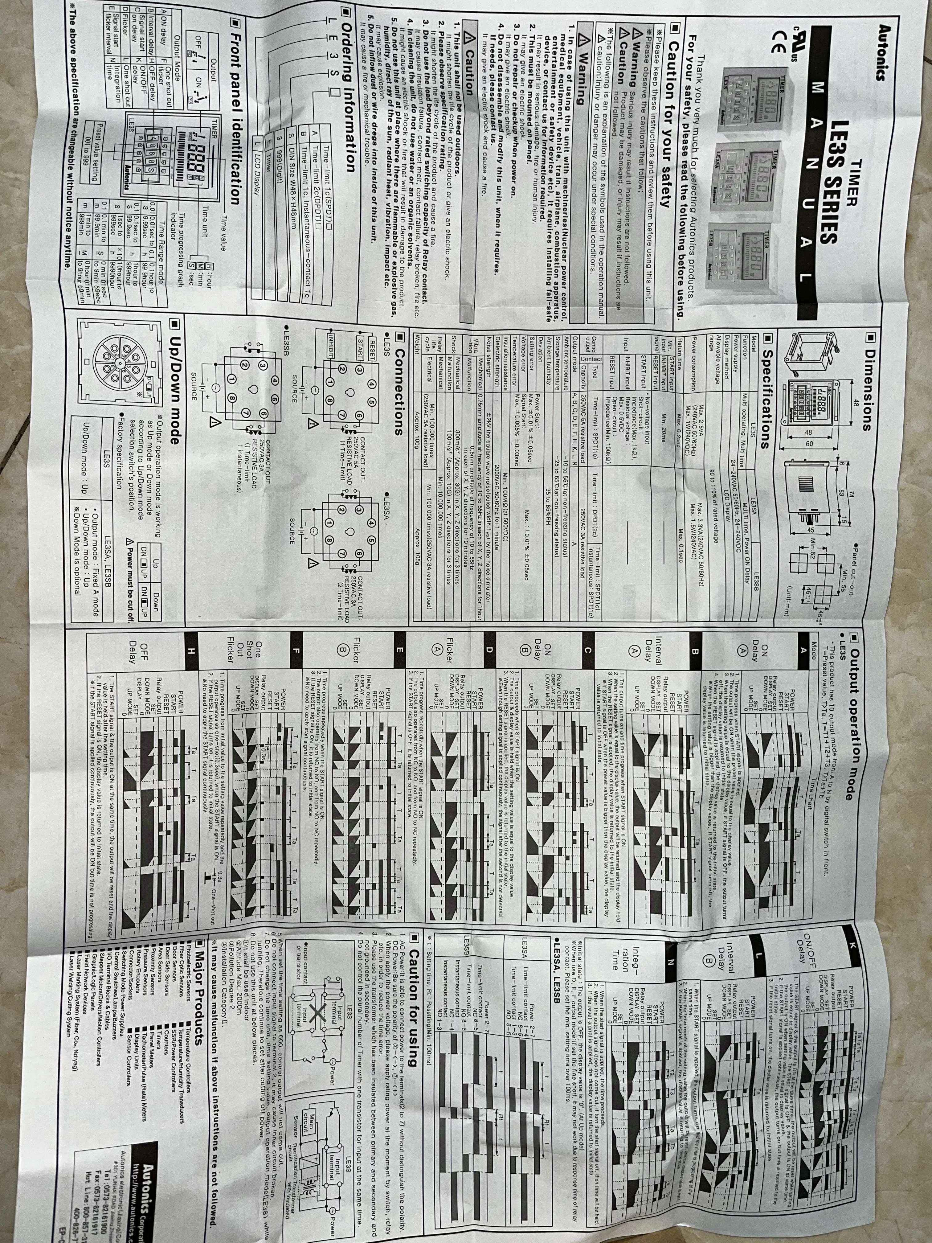 [الأصل] عداد Autonics LE3SB