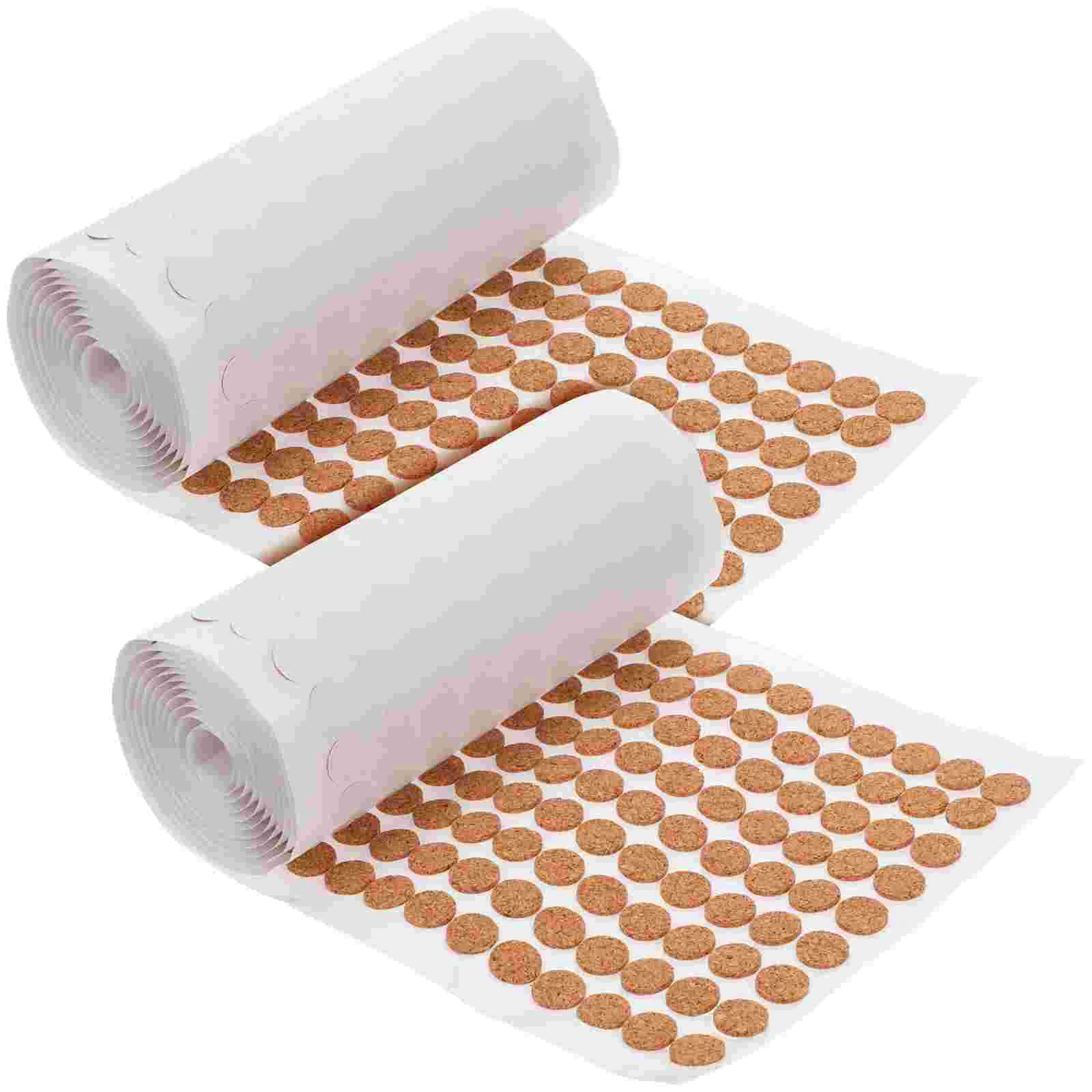 

2000 Pcs Cork Pad Protector Cabinet Door Stoppers Adhesive Bumper Pads Stickers for Doors Drawer Versatile Furniture Wall