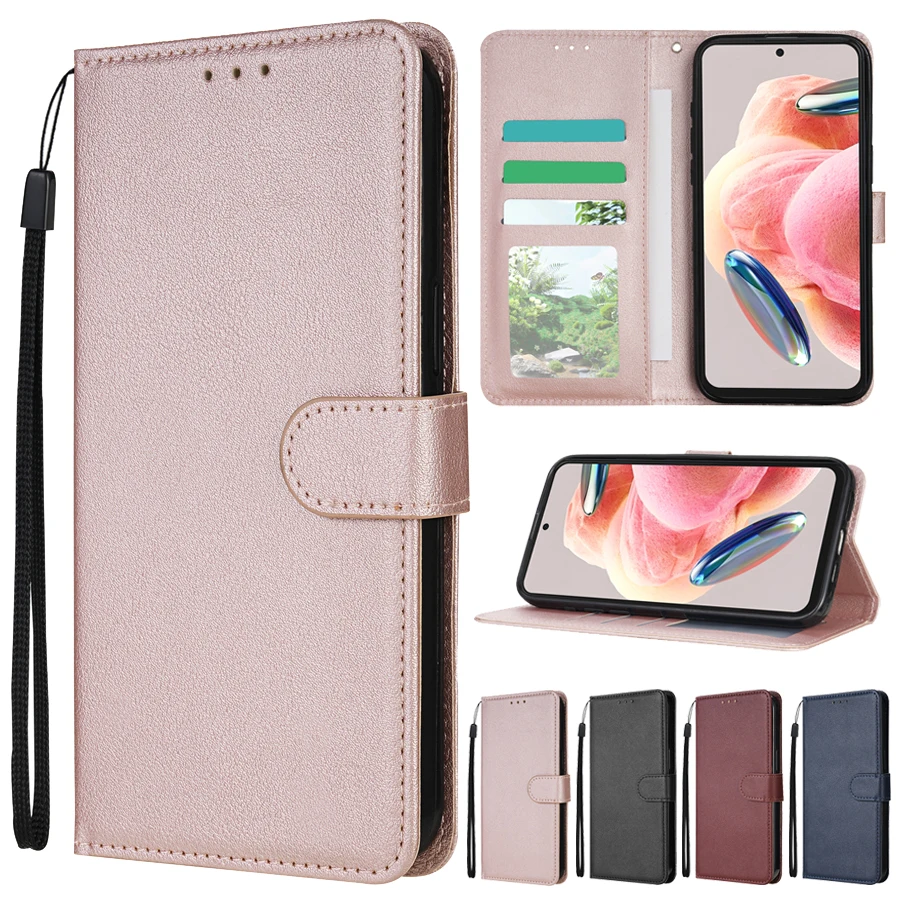 Wallet Card Slot Magnetic Flip Leather Case For Xiaomi 13T Redmi 13C 12 12C 10C Note 13 Pro 12S 11 11S 10 9 Pro 8T 7 Poco C65 X6