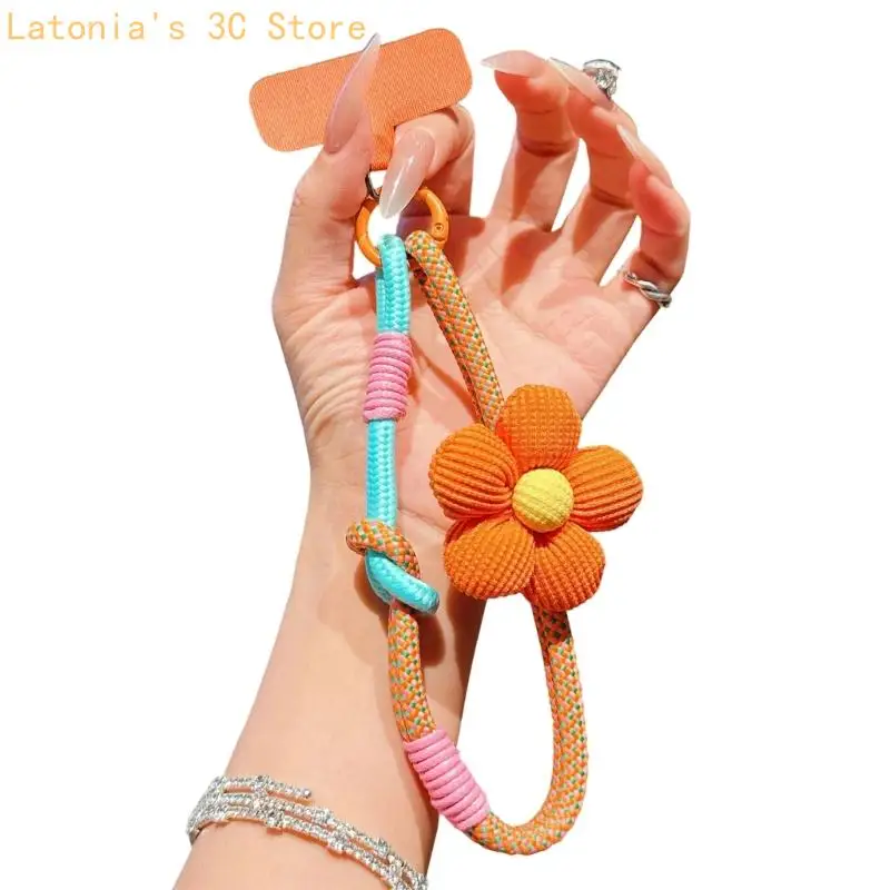 Modisches Blumenmuster, universelles Handy-Handgelenk-Lanyard für Anti-Verlust-Sicherheit – Detail 2