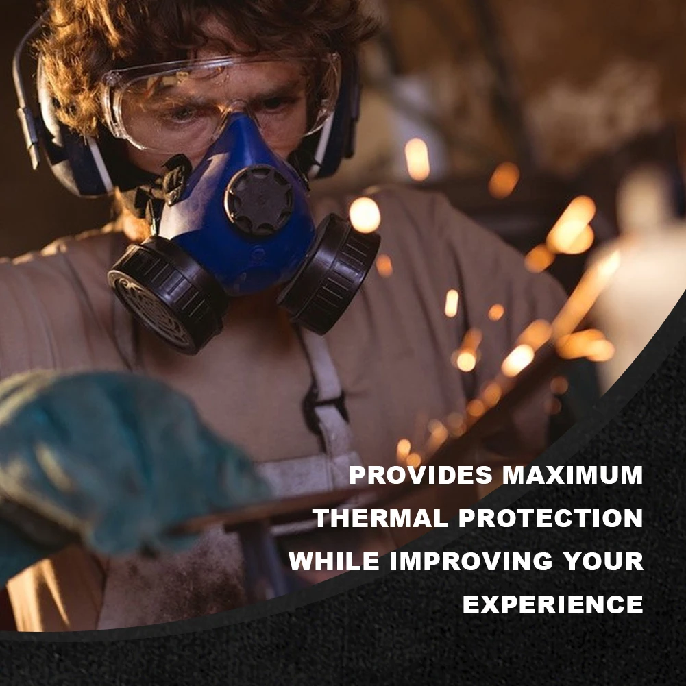 بطانية لحام مقاومة للحريق حتى 1800 ° F الكربون ورأى حصيرة مقاومة للحريق درع الحرارة وسادة العزل لسباكين لحام الشعلة