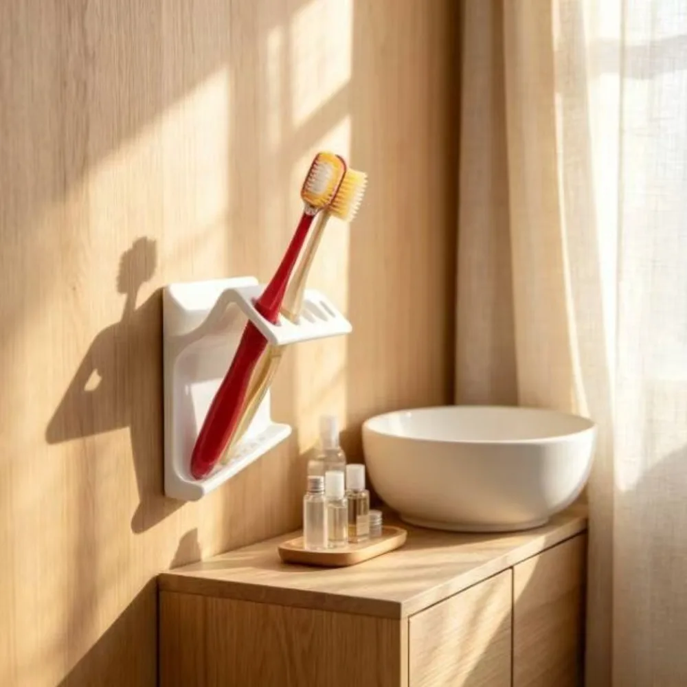 No-Drill Bathroom Multi-Functional Shelf 5-Slot Practical Multifunctional Drain Rack Space Saving Fashionable