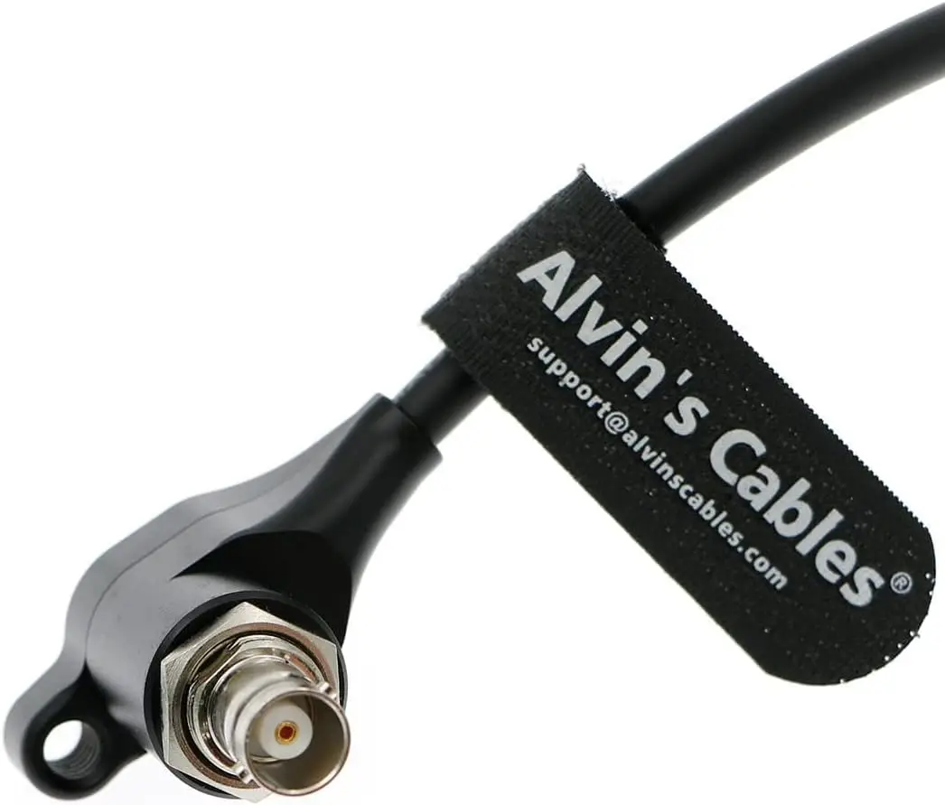 Alvin's Cables SDI-Protector for RED-Komodo SDI-Port-Protection-Cable Galvanic-Isolators Right-Angle BNC Male to Female 8Inch|20