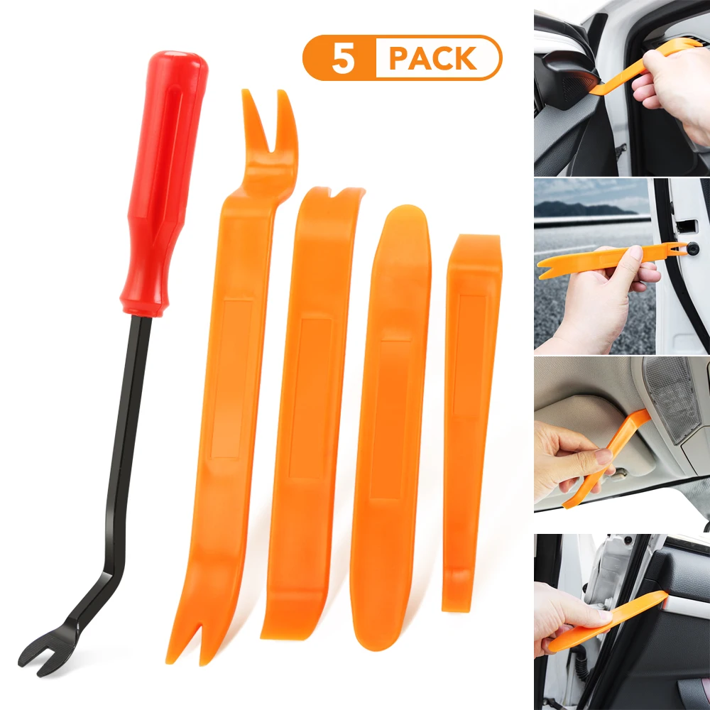 5Pcs Car Hand held Disassembly Tools Car Accessories for Nissan Micra leaf teana note almera classic Qashqai Pulsar Micra