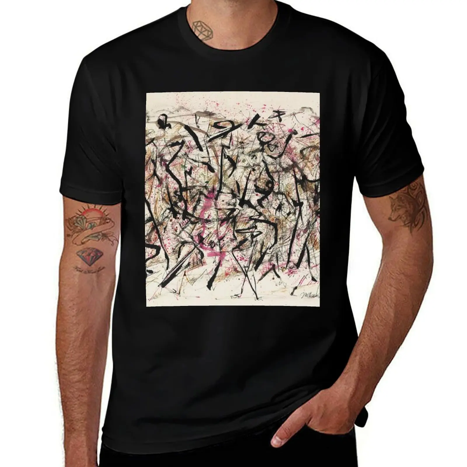 

Jackson Pollock Untitled T-Shirt man tshirt t shirt for man 100 percent cotton T-Shirt