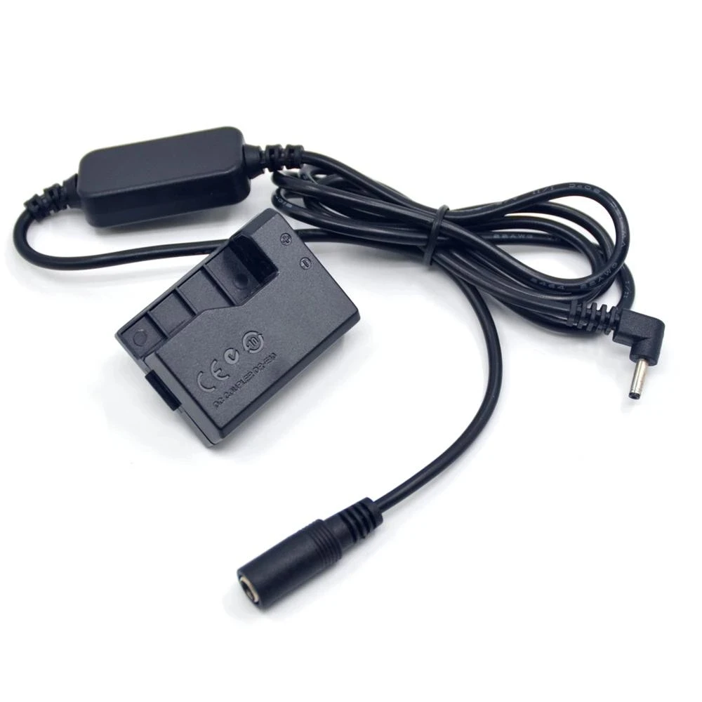 DR-E10 DC Coupler 12V-24V Step-Down Power Cable+LP-E10 Dummy Battery For Canon EOS 2000D 1300D 1500D Kiss X50 X70 X80 X90 T6 T7