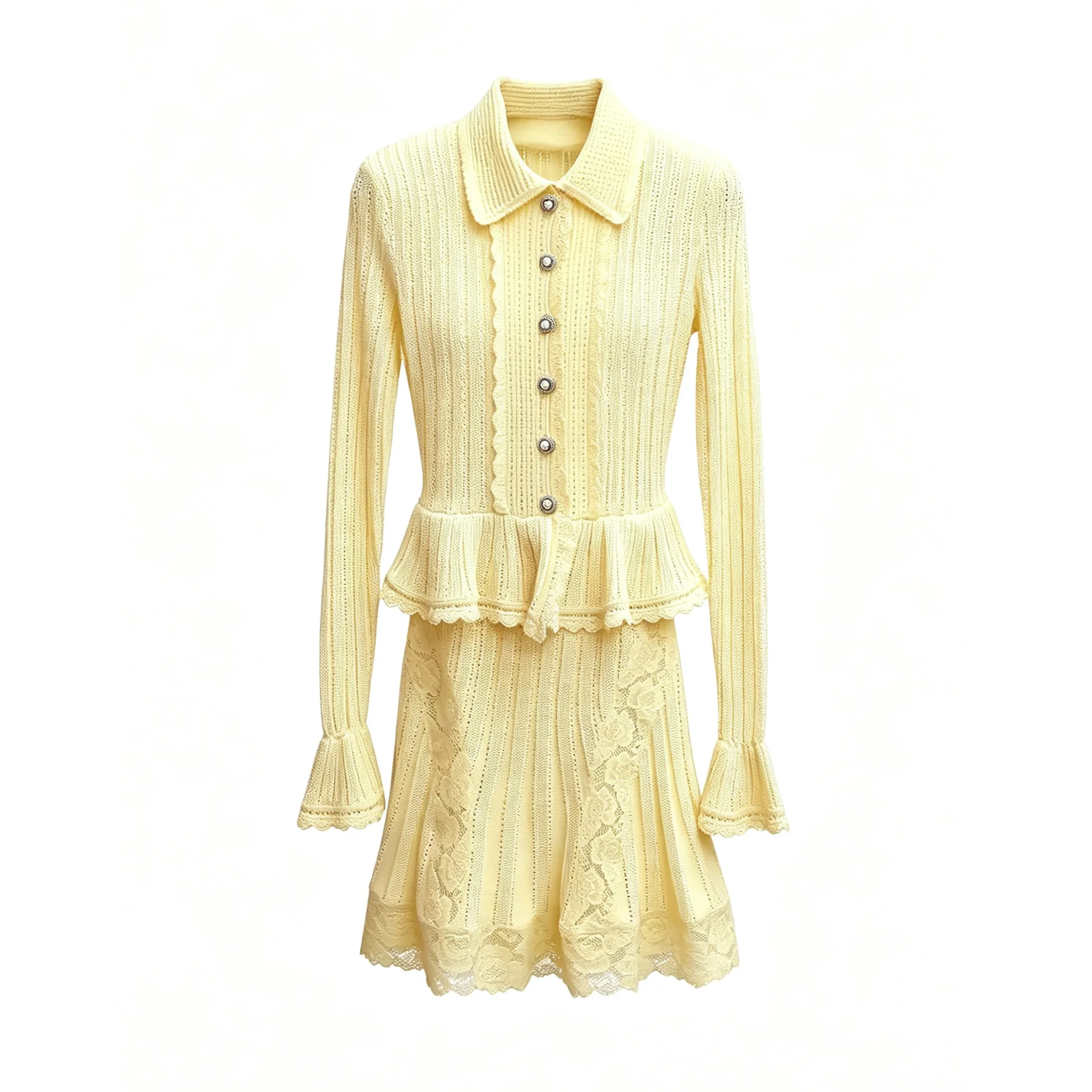 Women Summer New Arrival Gentle Style Knitted Dress