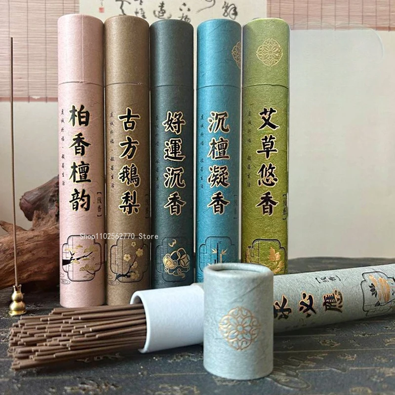 65g Natural Incense Sticks Agilawood Goose Pear Blessings and Sacrifices Purify The Air Remove Odors Calm The Mind Joss Stick