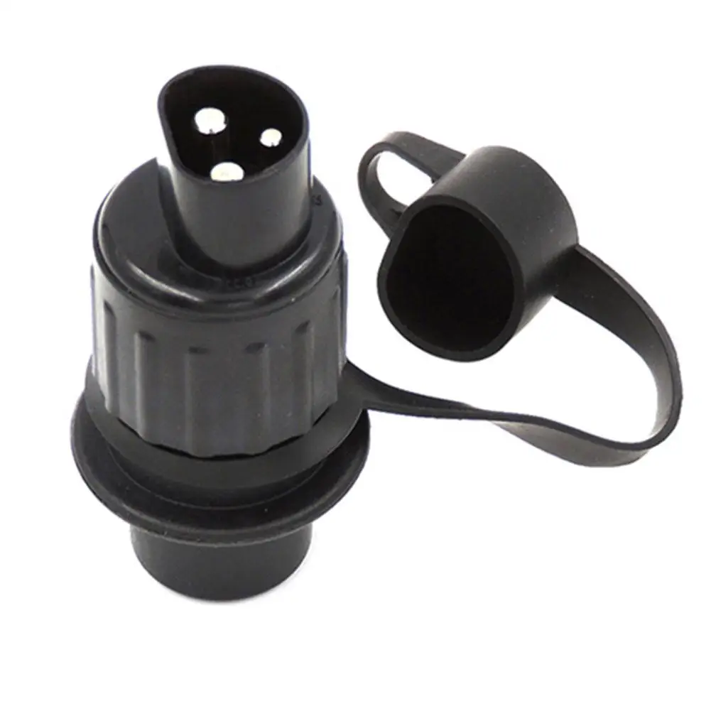 2025 ใหม่ล่าสุด 12V 3 Pin Trailer ซ็อกเก็ตตัวเชื่อมต่อรอบ 3 เสา Plug-in Trailer รถแทรกเตอร์ปลั๊ก DIN 72572 สําหรับรถบรรทุกไฟฟ้า M7M9