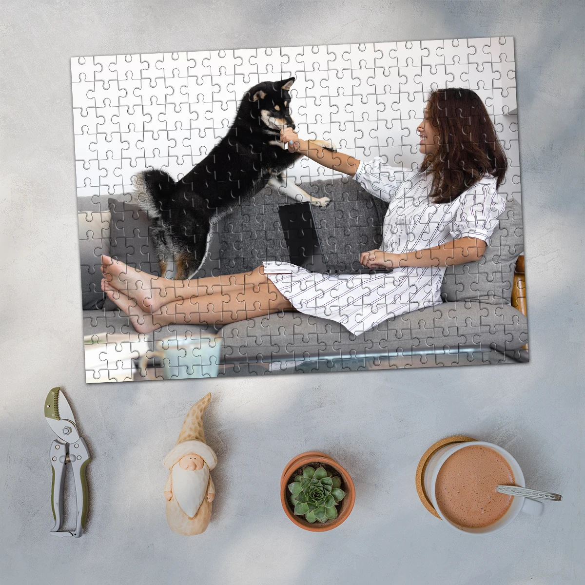 35/300/500/1000pcs Personalized Custom Photo Puzzle photo DIY Toy Decoration Collectiable Growth Gift Christmas