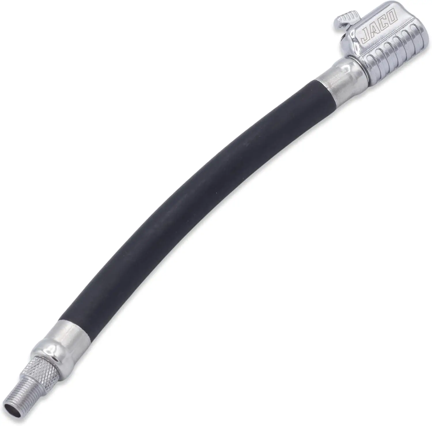 

Удлинительный шланг для накачки шин с самоблокирующимся механизмом и быстросъемным наконечником для удобного использования воздушного насоса