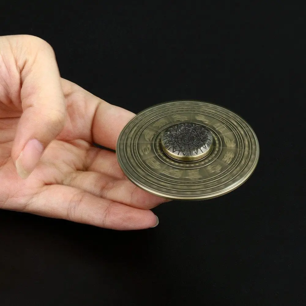 القدر البوصلة Astrolabe تململ سبينر الدورية السلس علامات زودياك تململ سبينر الأبراج ADHD إصبع معدني الكبار #3